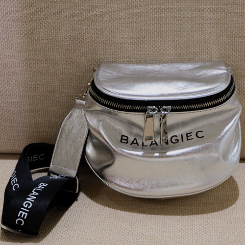 Серебряная модная поясная сумка, ремешок для сумки, сумка через плечо, 2020, из натуральной кожи