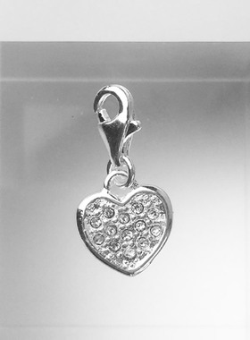 心镶嵌水晶吊饰吊坠龙虾扣个性首饰品托马斯萨博小众女款配饰银饰