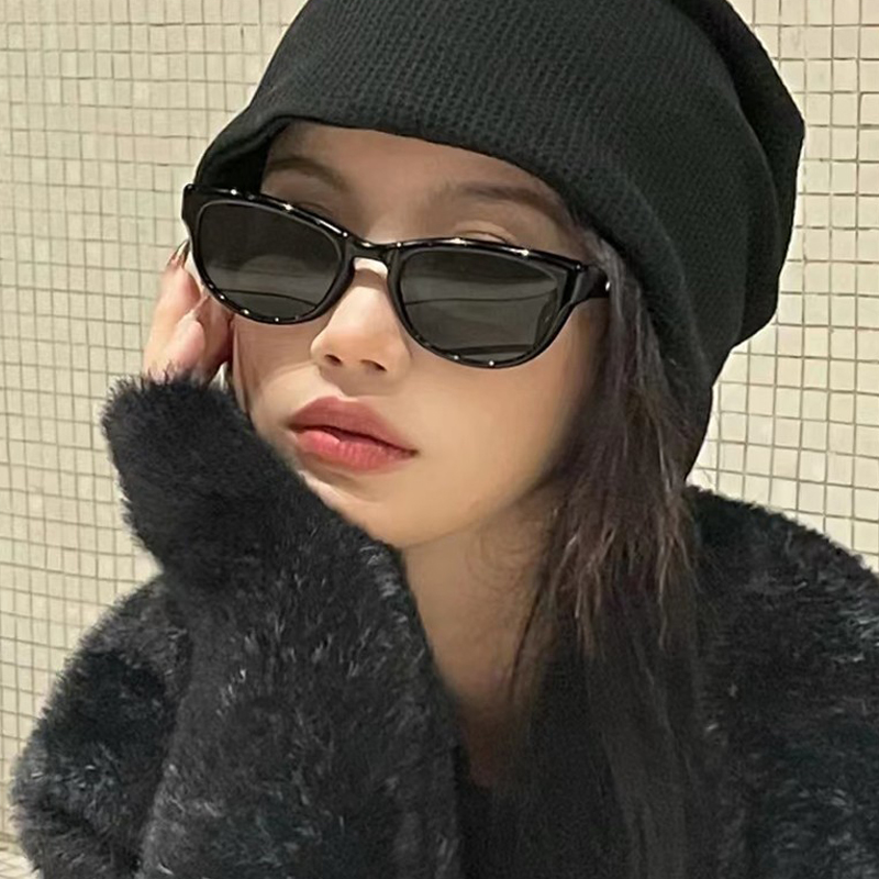 gm复古猫眼凹造型女款太阳墨镜