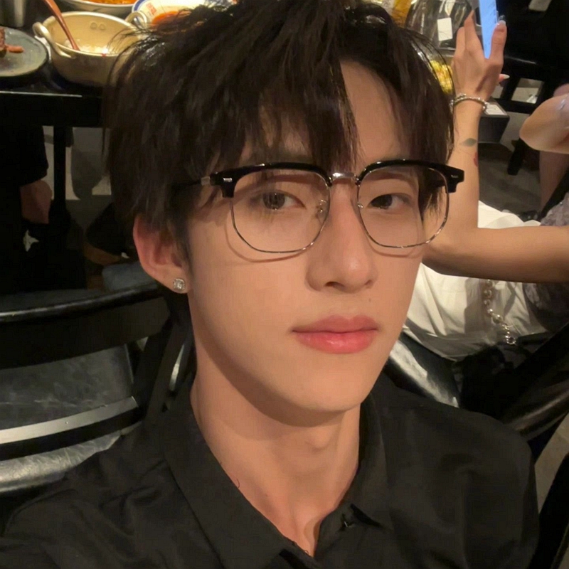 男士复古半框金属痞帅商务眼镜框