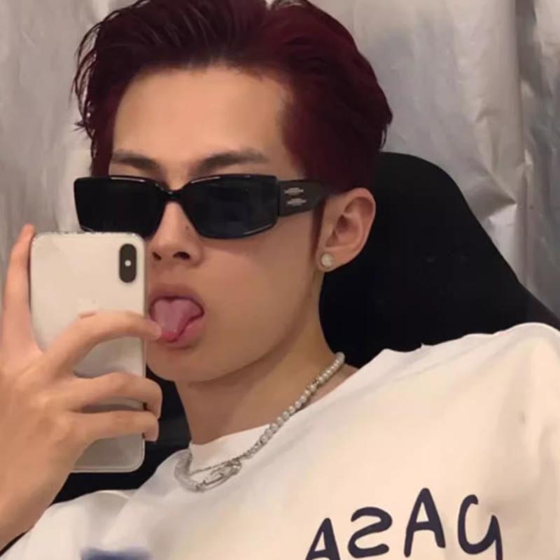 方框时尚嘻哈树脂简约潮流街拍