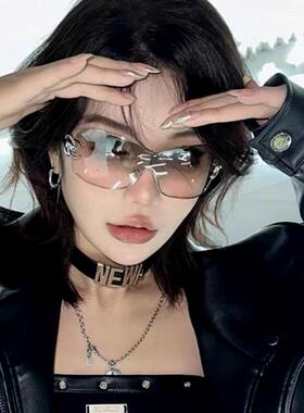 大框连体墨镜欧美辣妹防晒Y2K女