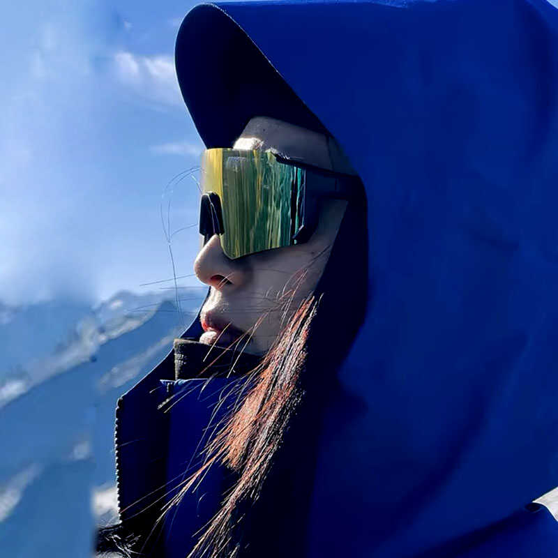 真膜炫彩反光户外登山墨镜防风遮阳护目镜徒步运动自行车骑行眼镜