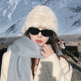 高级感黑色雪地墨镜女户外防风雪猫眼防紫外线偏光冬季 护目太阳镜