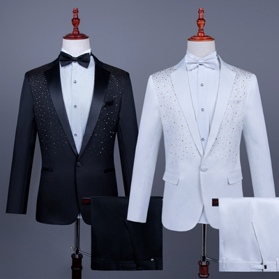 演出服男装西装套装歌手艺考礼服