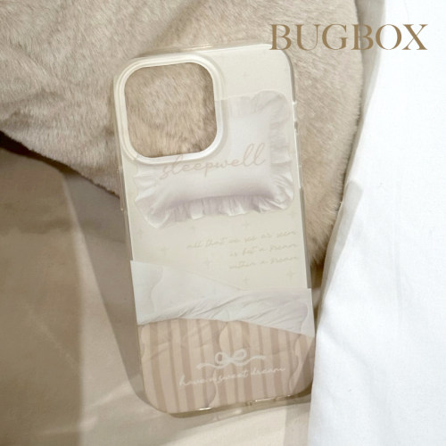 BUGBOX原创新款简约双层好好的睡觉适用iPhone17Promax/16防摔14ProMax苹果15Pro手机壳13软壳清新ins温柔