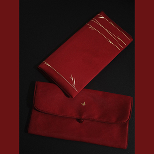 鹿溪风原创中式万元布艺红包结婚改口费利是封个性新款大红包随礼