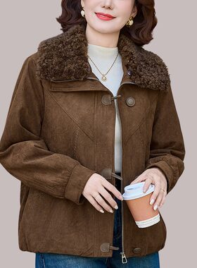 秋冬加棉外套小个子女夹克派克服