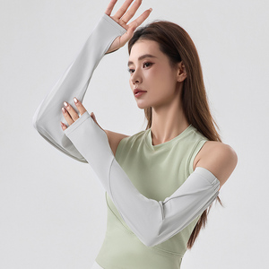 蕉下冰袖防晒袖套冰丝料防紫外线手袖户外长款骑行焦下手套开车女