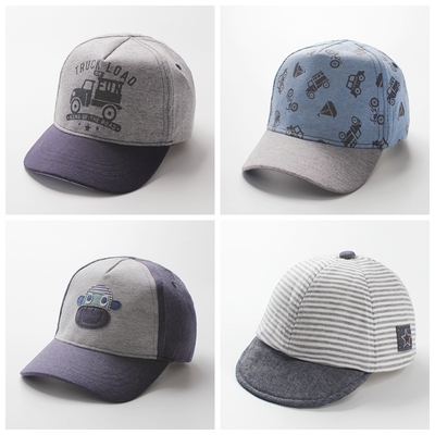 原单纯棉儿童鸭舌帽婴儿遮阳帽子