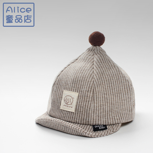 儿童帽子春秋冬婴儿防晒遮阳帽1-3岁2男童宝宝软檐棒球保暖鸭舌帽