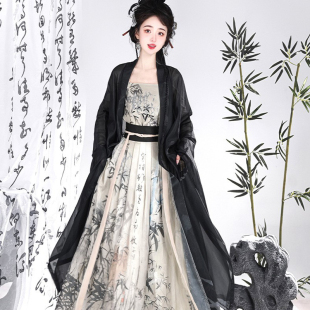 古装宋制宋代古筝演出服中国风成人礼礼服18岁毕业初中生女孩汉服