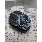 现货稀有埃及卢克索产古埃及法老王圣甲虫雕像双面吸金聚财能量