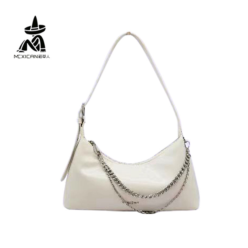 稻草人女包2025上新时尚百搭休闲高品质品牌单肩斜挎腋下法棍包包