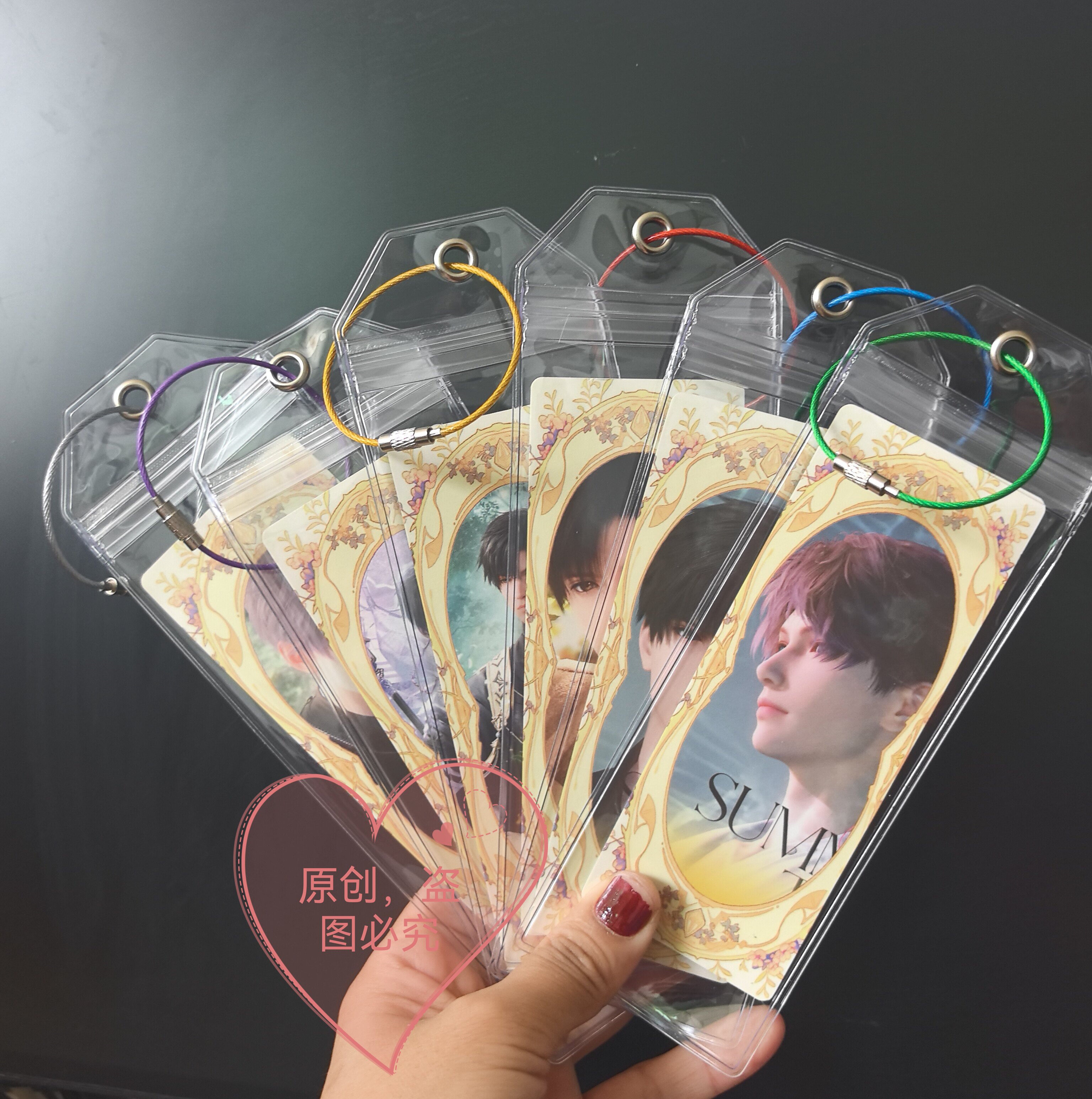 轮船卡套票根挂件透明pvc标签套邮轮行李标签票根保护套pvc防水