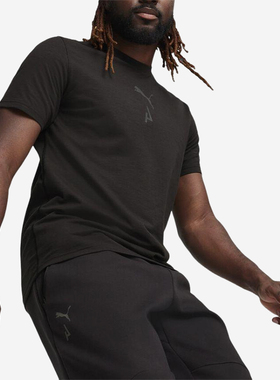 Puma/彪马正品训练系列男士套头吸汗排湿经典短袖T恤525111-01