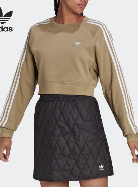 Adidas/阿迪达斯正品三叶草女子时尚休闲圆领套头卫衣H43923