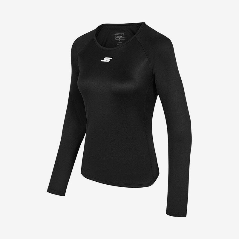 Skechers/斯凯奇正品当季新款女子休闲运动圆领套头长袖T恤,运动服/休闲服装,运动T恤,淘宝优惠券,粉丝福利购,淘宝优惠卷