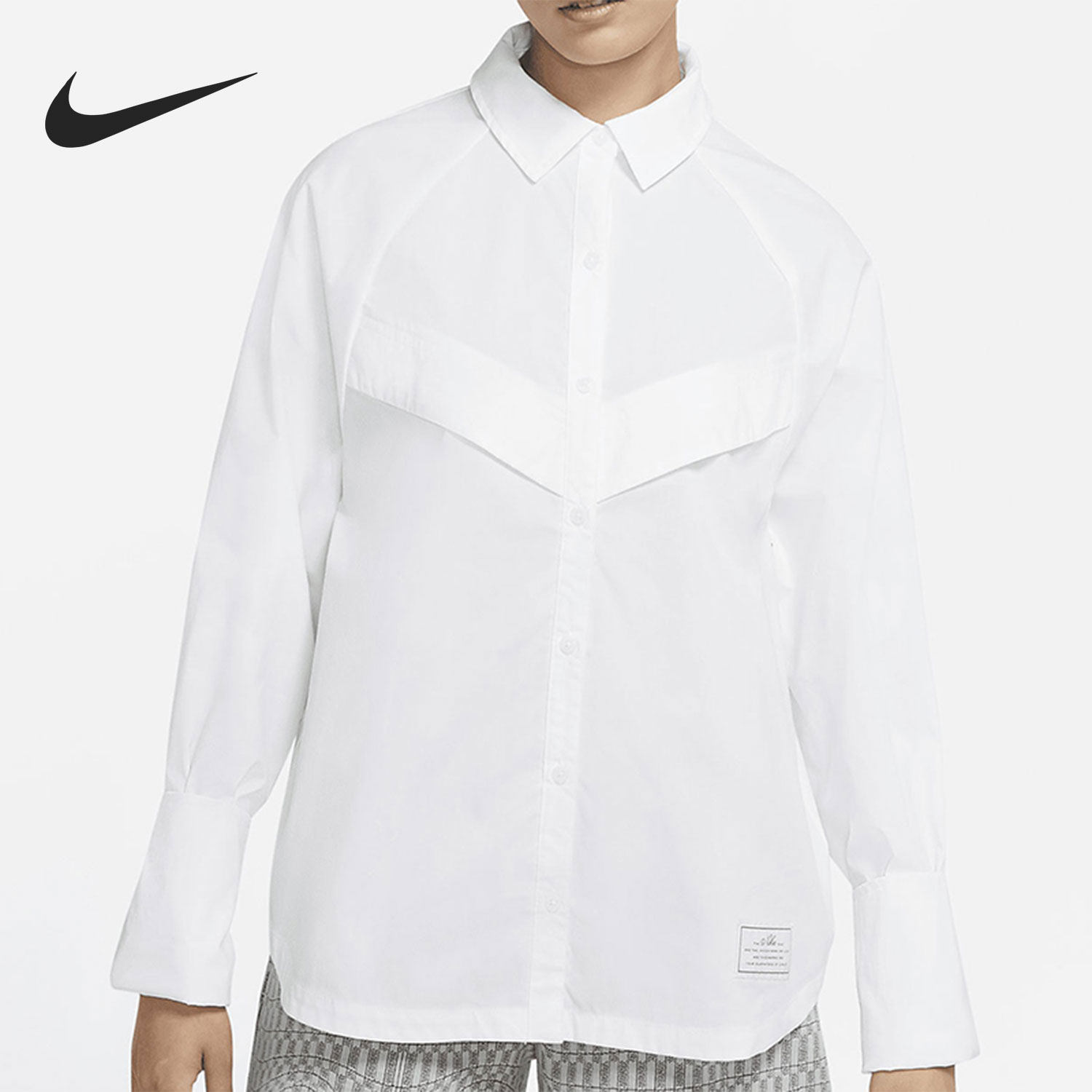 Nike/耐克正品秋季新款女子透气翻领运动衬衣外套DR5997-100