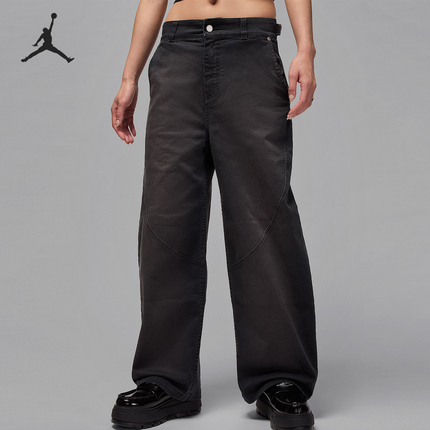 Nike/耐克正品JORDAN女士耐穿宽松休闲梭织运动长裤HQ9194-010