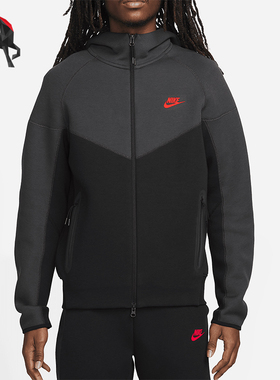 Nike/耐克正品 Sportswear男士全长拉链开襟连帽衫FB7922-013