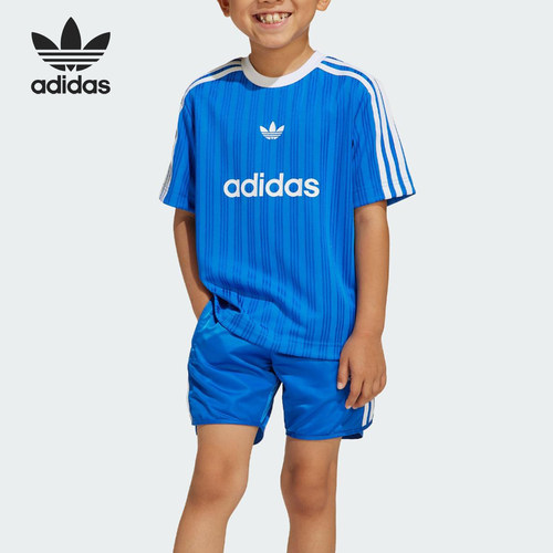 Adidas/阿迪达斯正品三叶草小童圆领舒适透气运动套装JC9167