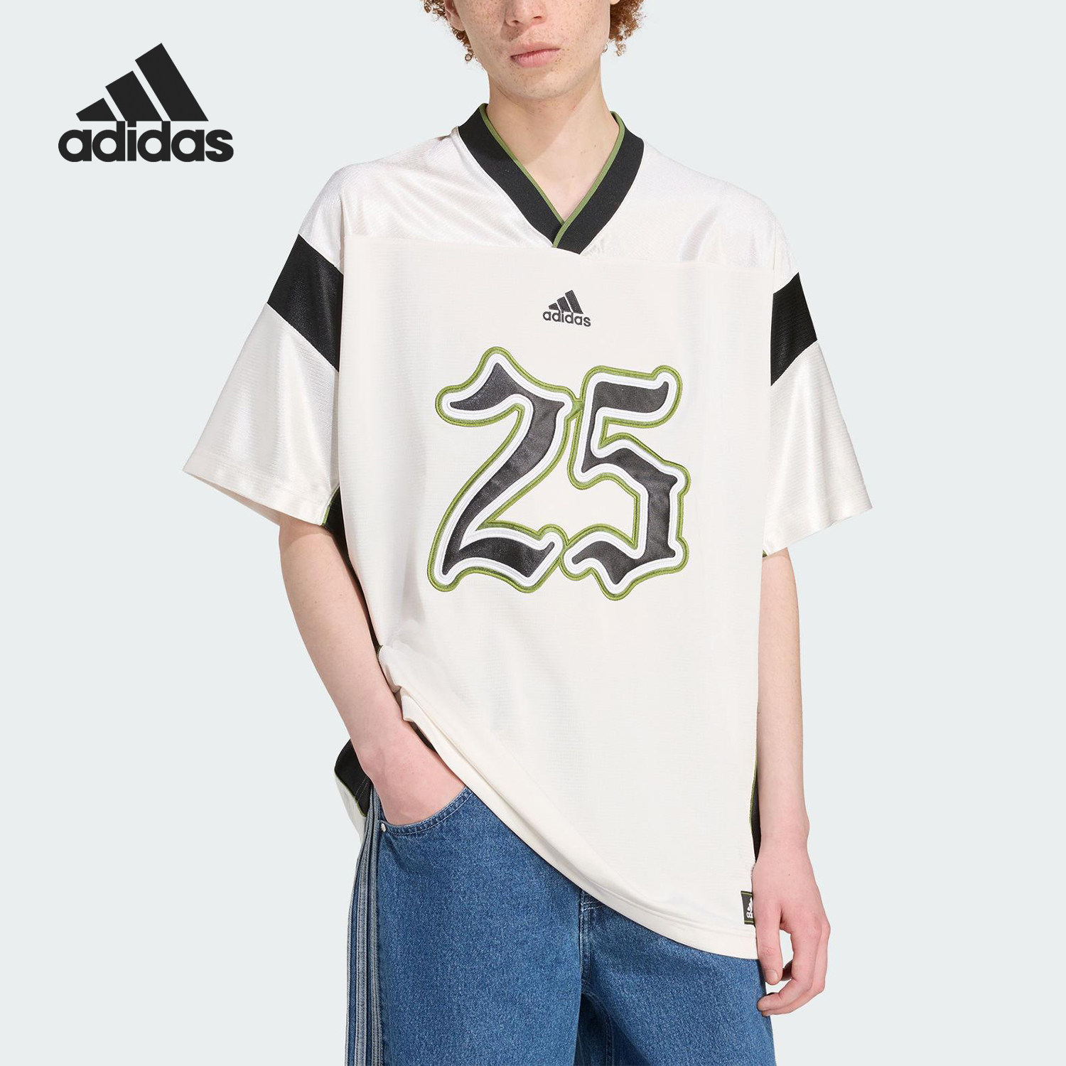 Adidas/阿迪达斯正品FOOTBALL JERSEY男士日常运动宽松短袖JY2762