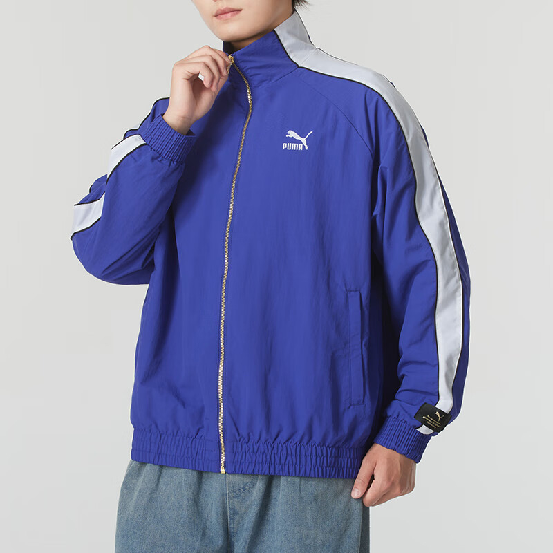 彪马男女休闲梭织宽松运动外套