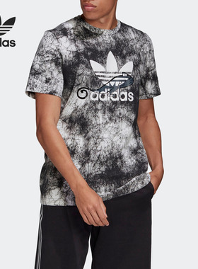 Adidas/阿迪达斯正品三叶草 T SHIRT AOP 男子运动短袖T恤 FM3704