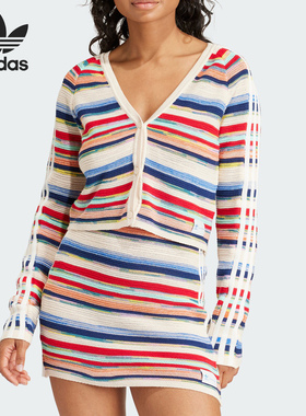 Adidas/阿迪达斯正品三叶草女士联名款针织运动开衫IU2510