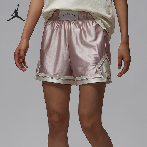 Nike/耐克正品JORDAN女士运动光泽针织透气训练短裤II0488-667