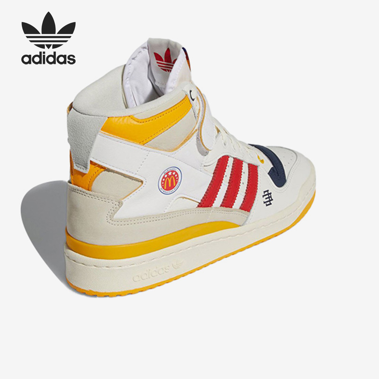 Adidas/阿迪达斯官方正品三叶草男女同款高帮缓震经典板鞋H02575