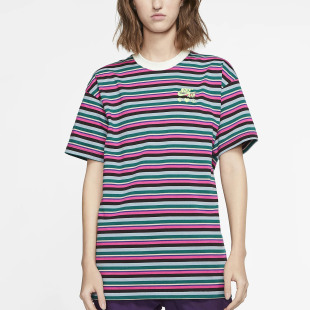 新款 Olivia Nike 女子运动条纹T恤 当季 Kim CT2018 耐克正品