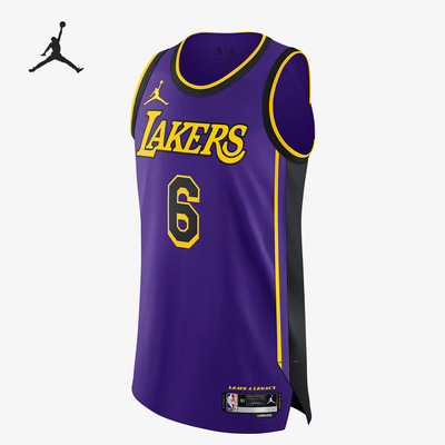 Nike/耐克正品Air Jordan男子洛杉矶湖人队球衣DQ0149-505