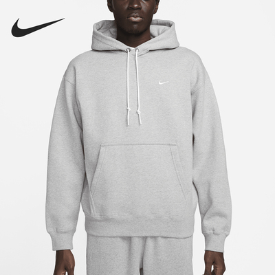 Nike/耐克正品Solo Swoosh男士加绒套头连帽卫衣DX1355-063