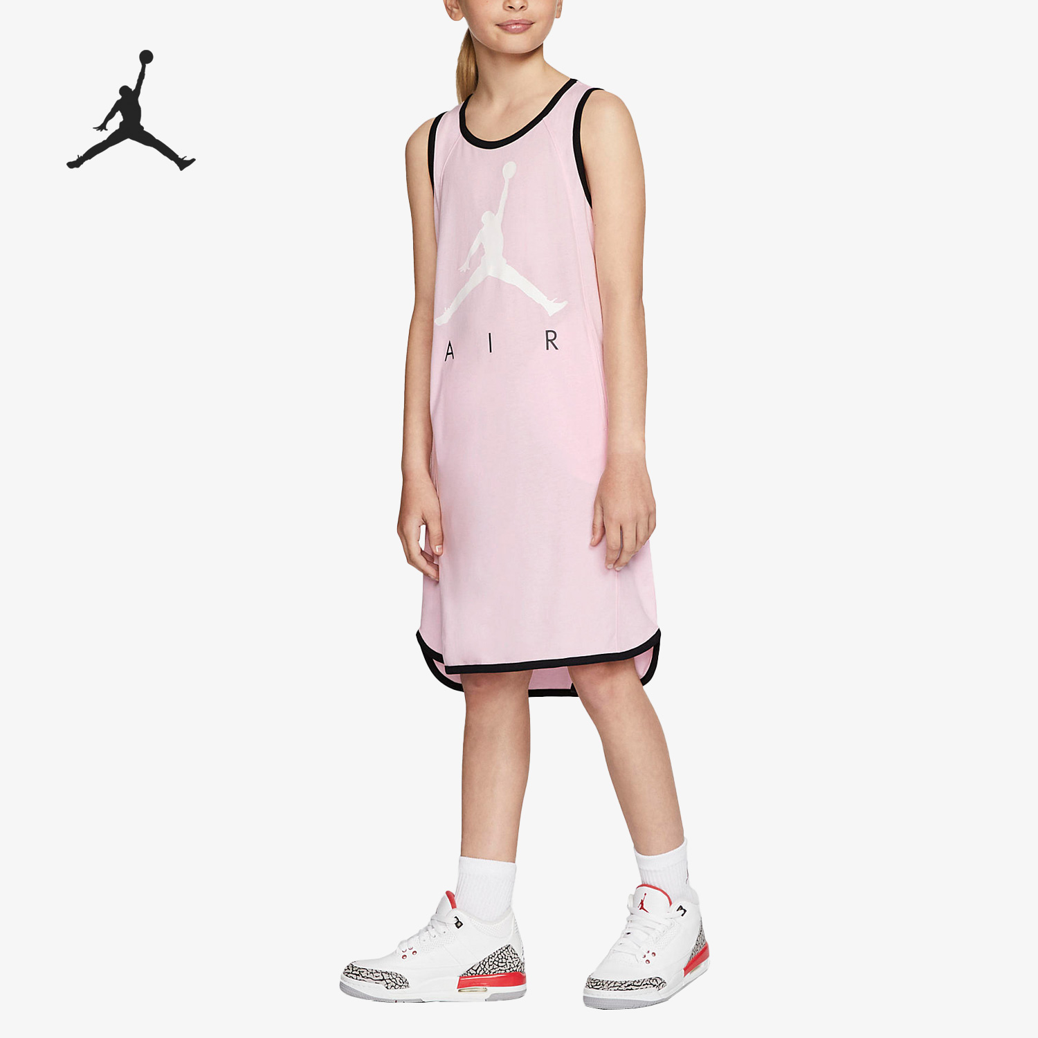Nike/耐克正品JORDAN运动透气儿童休闲无袖连衣裙DA3669-663