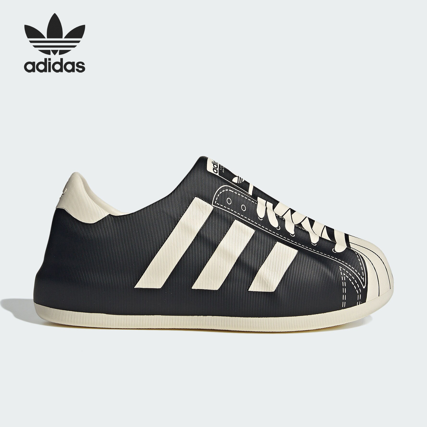 Adidas/阿迪达斯官方正品三叶草男女款时尚一脚蹬休闲板鞋JP5679