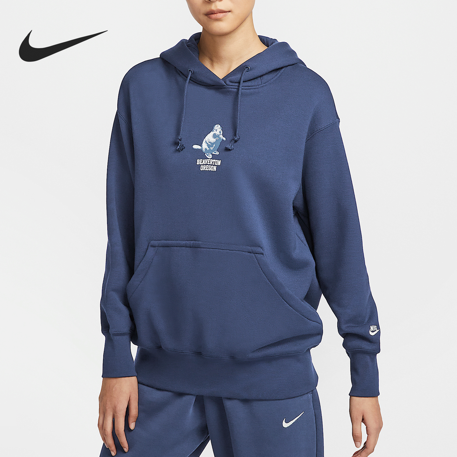 Nike/耐克官方正品2024冬季新款女士土拨鼠运动卫衣HV1743-410