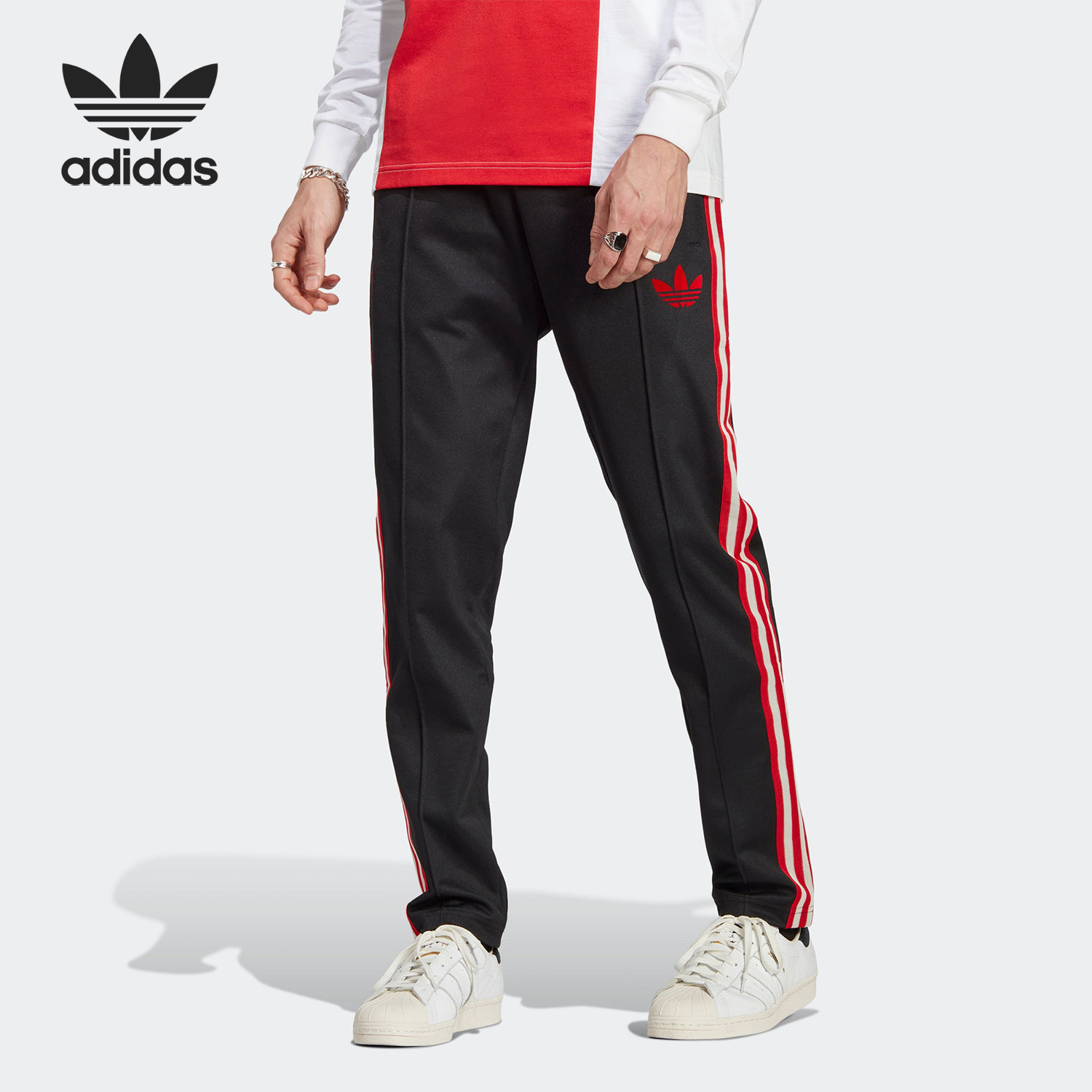 Adidas/阿迪达斯正品三叶草阿贾克斯男士足球运动长裤IN4718