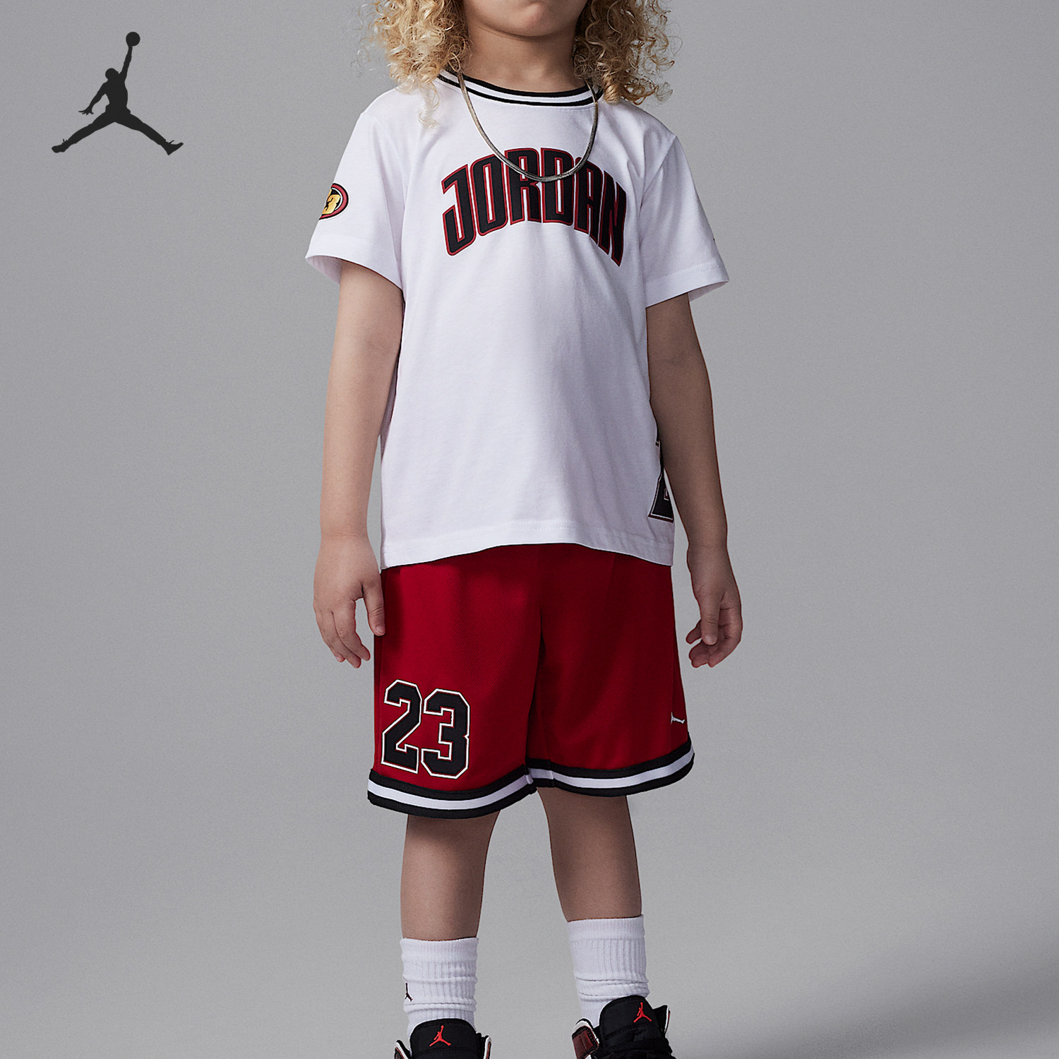 Nike/耐克正品JORDAN小童透气针织休闲经典套头套装II2533-687