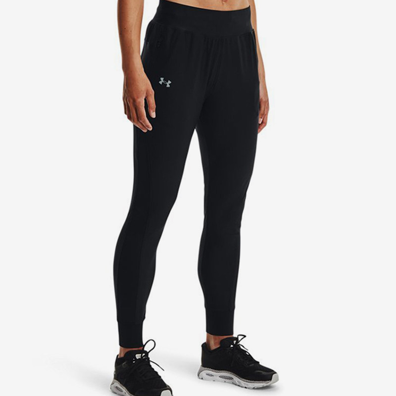 UA/安德玛正品新款女士跑步修身简约训练柔软针织长裤1366270-001