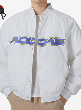 Adidas/阿迪达斯正品男子时尚字母休闲保暖棉服IK2411