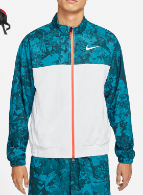 Nike/耐克正品运动男士时尚印花透气拉链长袖夹克外套 DA4063-301