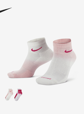 Nike/耐克正品秋冬新款男女健身瑜伽袜子两双装FJ4913-903