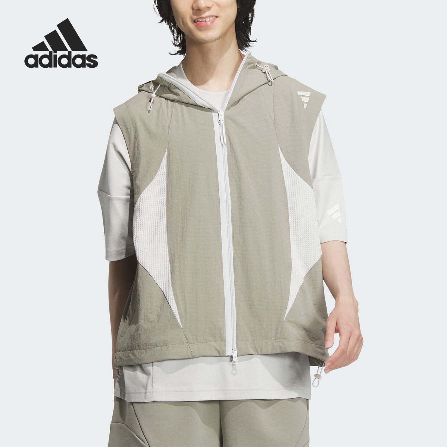 Adidas/阿迪达斯正品FUSTL VEST男士梭织运动宽松马甲JL9961