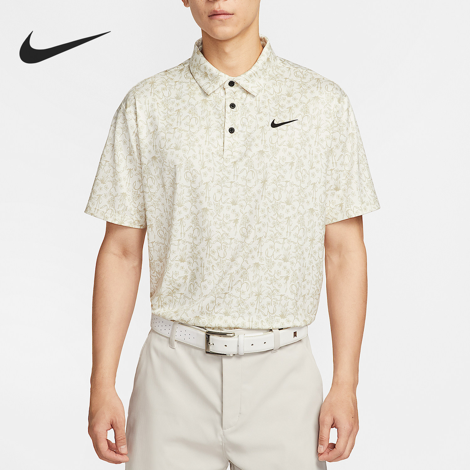 Nike/耐克正品Dri-FIT男士针织翻领透气运动宽松POLO衫HM5795-110