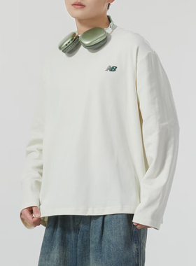 New Balance/NB正品新款男士字母印花时尚长袖T恤AMT41313-CIC