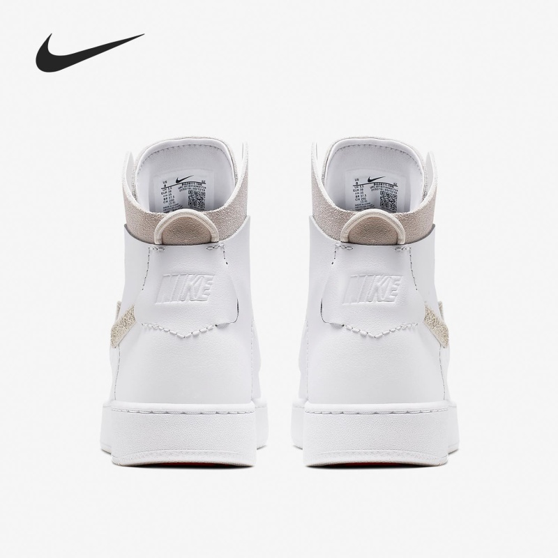 耐克女子皮革拼接高帮板鞋