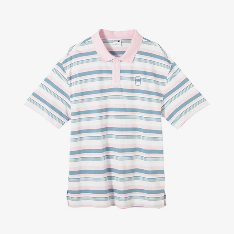 Puma/彪马官方正品经典男女同款条纹柔软亲肤时尚运动短袖POLO衫