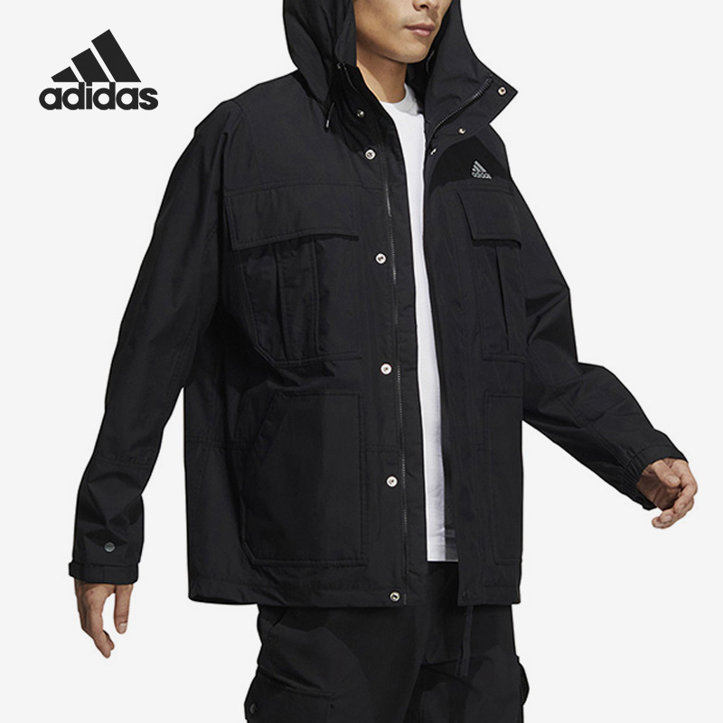 Adidas/阿迪达斯官方正品冬季新款男子运动连帽夹克外套HM2707